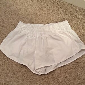 Aerie White Athletic Shorts